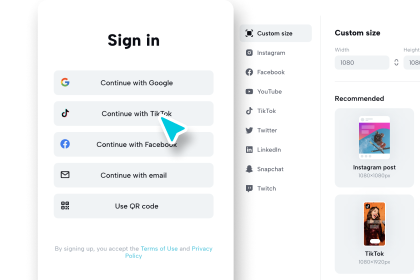 sign in or create an account
